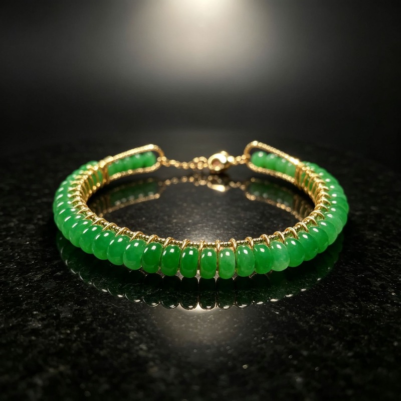 Beading - Bracelets de perles d'abacus en jade
