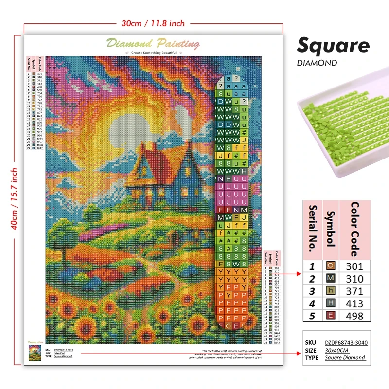 Kit de peinture diamant 5D Dem - 5D Diamond Painting Kit Full Drill avis et prix
