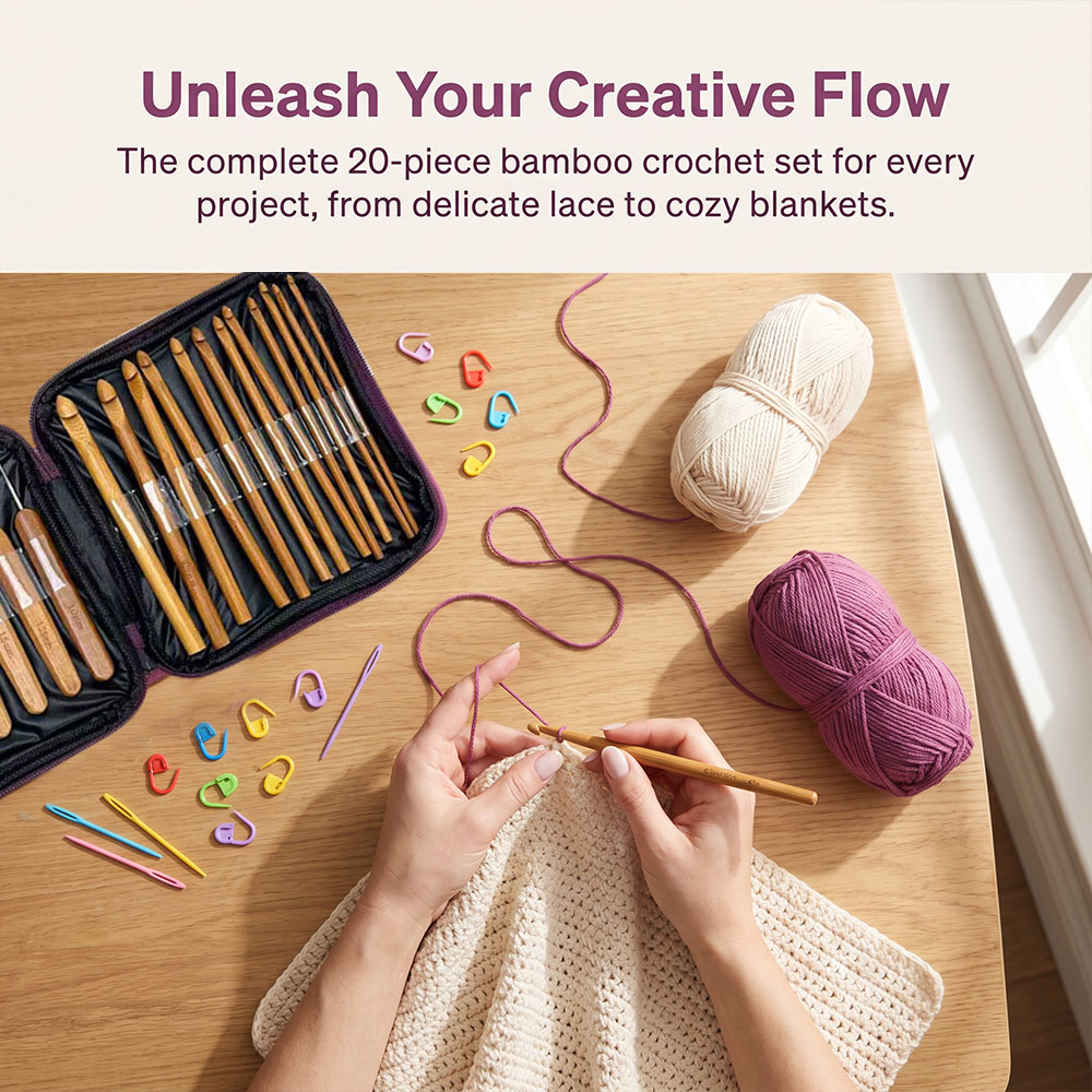 Ensemble de 74 crochets en bam - Sewing avis et prix