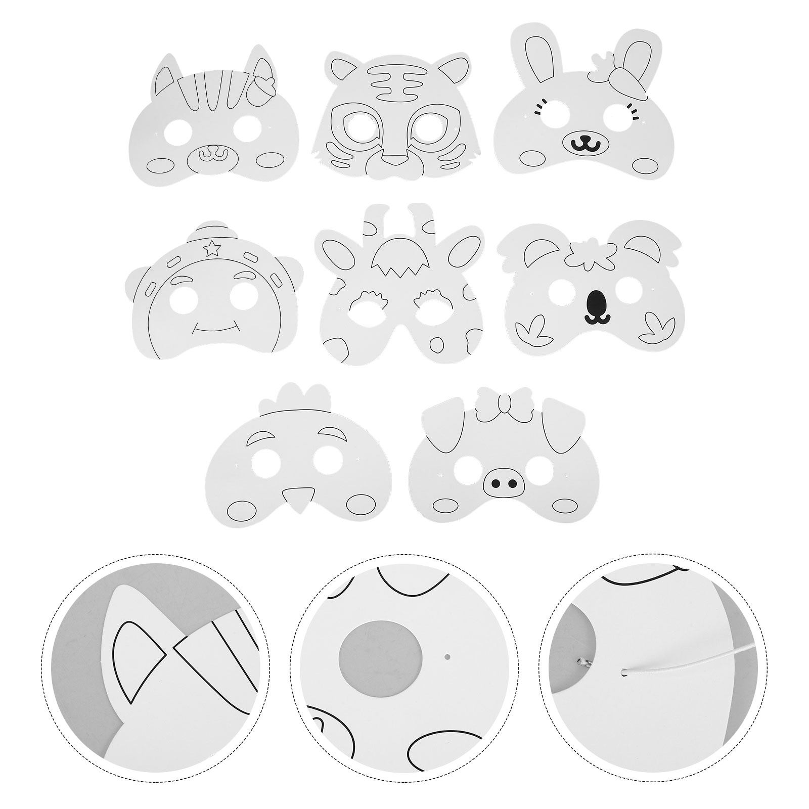 1 ensemble de masques en papie - Painting Supplies avis et prix