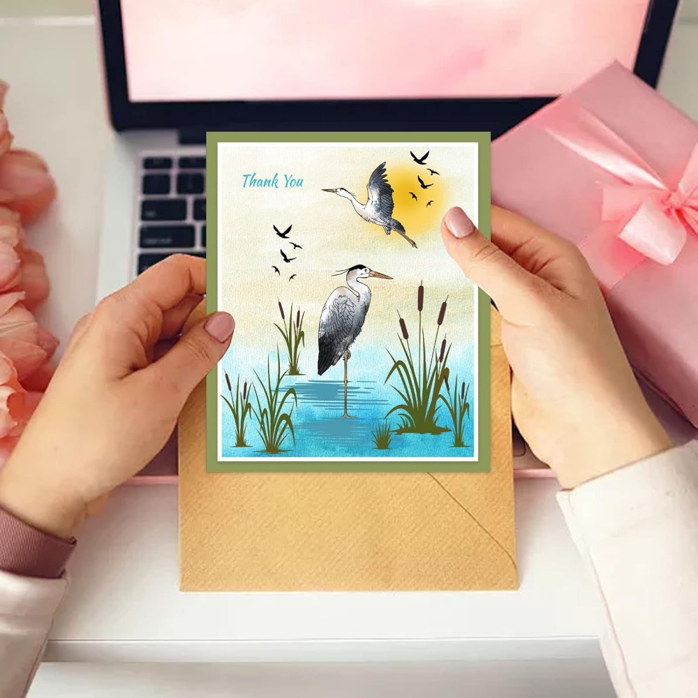 Heron Clear Stamps for Cards,  - Clear Silicone Stamps For Card Making avis et prix