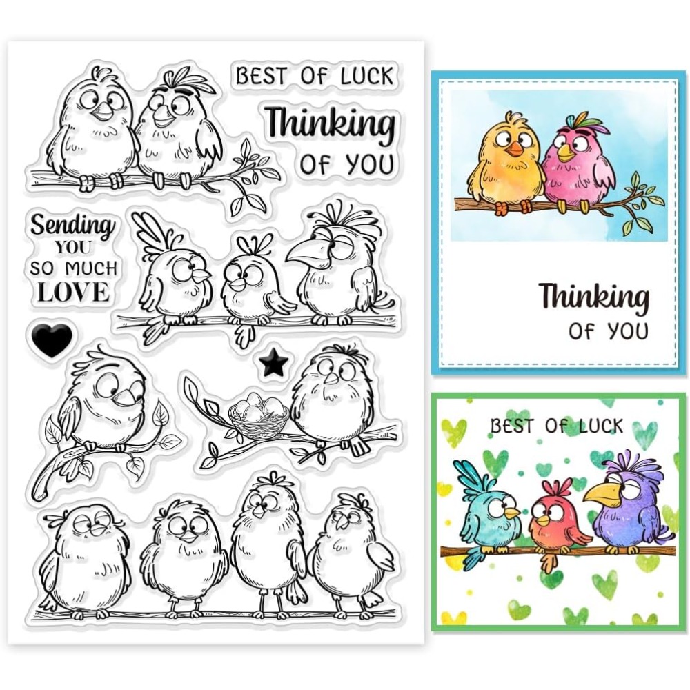 Timbres transparents en Silico - Clear Silicone Stamps For Card Making avis et prix