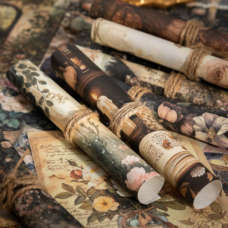 JIANQI 100 pièces rétro fait à - Vintage Junk Journal Scrapbooking Paper avis et prix