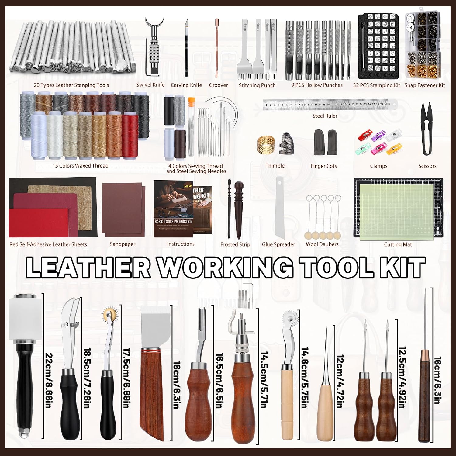 Kit de travail du cuir, outils - Sewing avis et prix