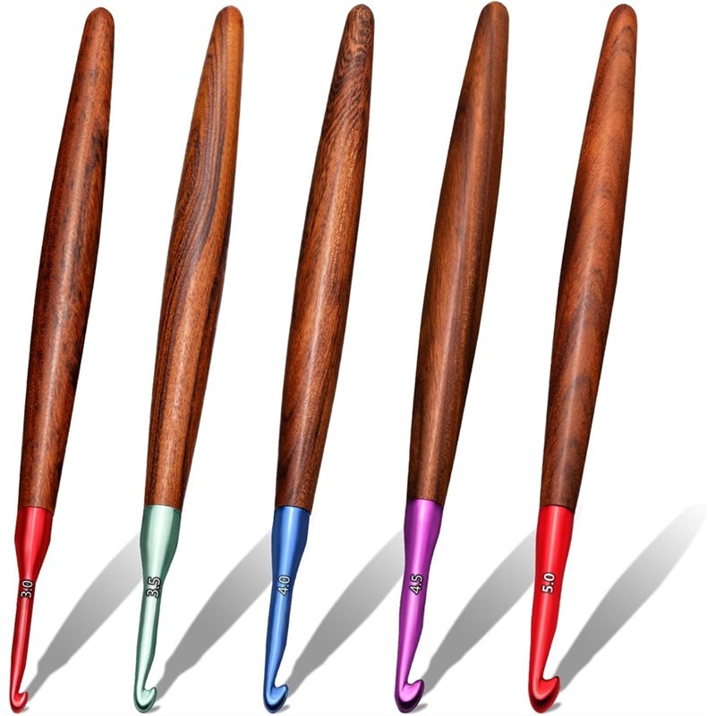 【DERNIÈRE CHANCE】Ensemble de c - Wooden Crochet Hooks Ergonomic Handle avis et prix