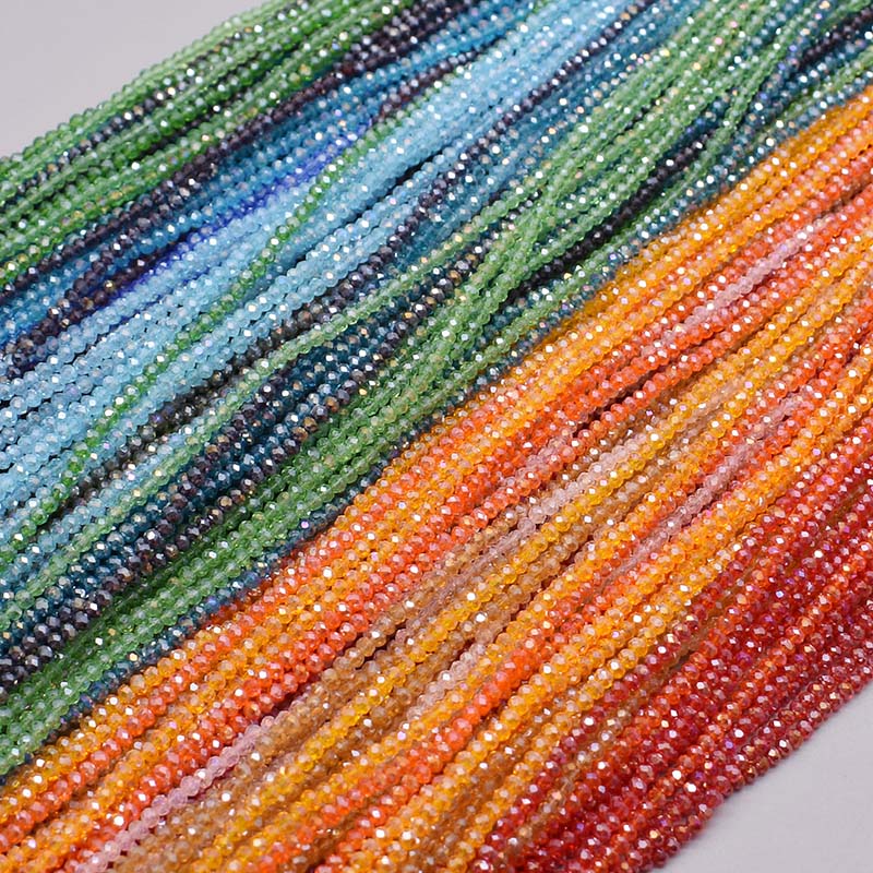 Perles en verre de cristal à f - Glass Seed Beads 2Mm Jewelry Making avis et prix